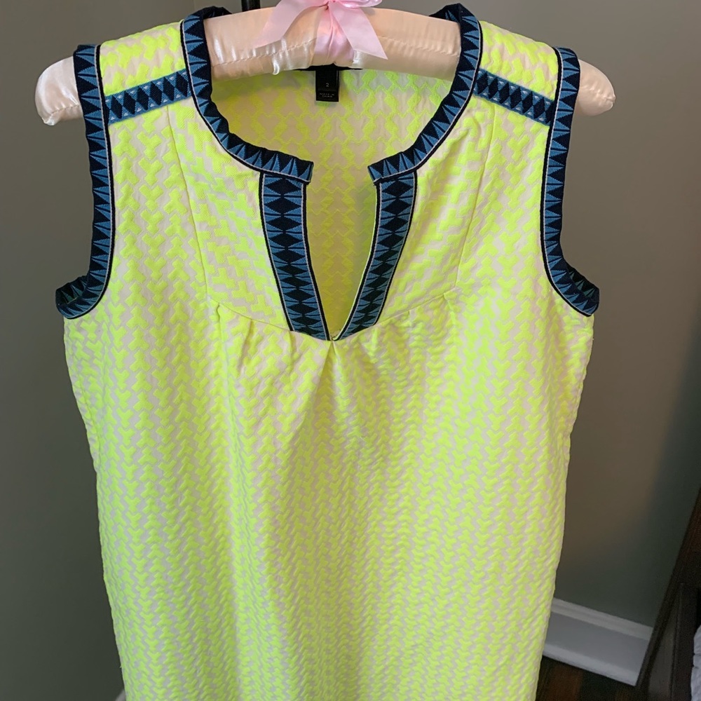 J Crew Neon Green Dress
